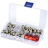 Los mejores  - Boquilla de engrase de metal- juego de accesorios de boquilla de engrase de repuesto de metal Pieza de lubricación…